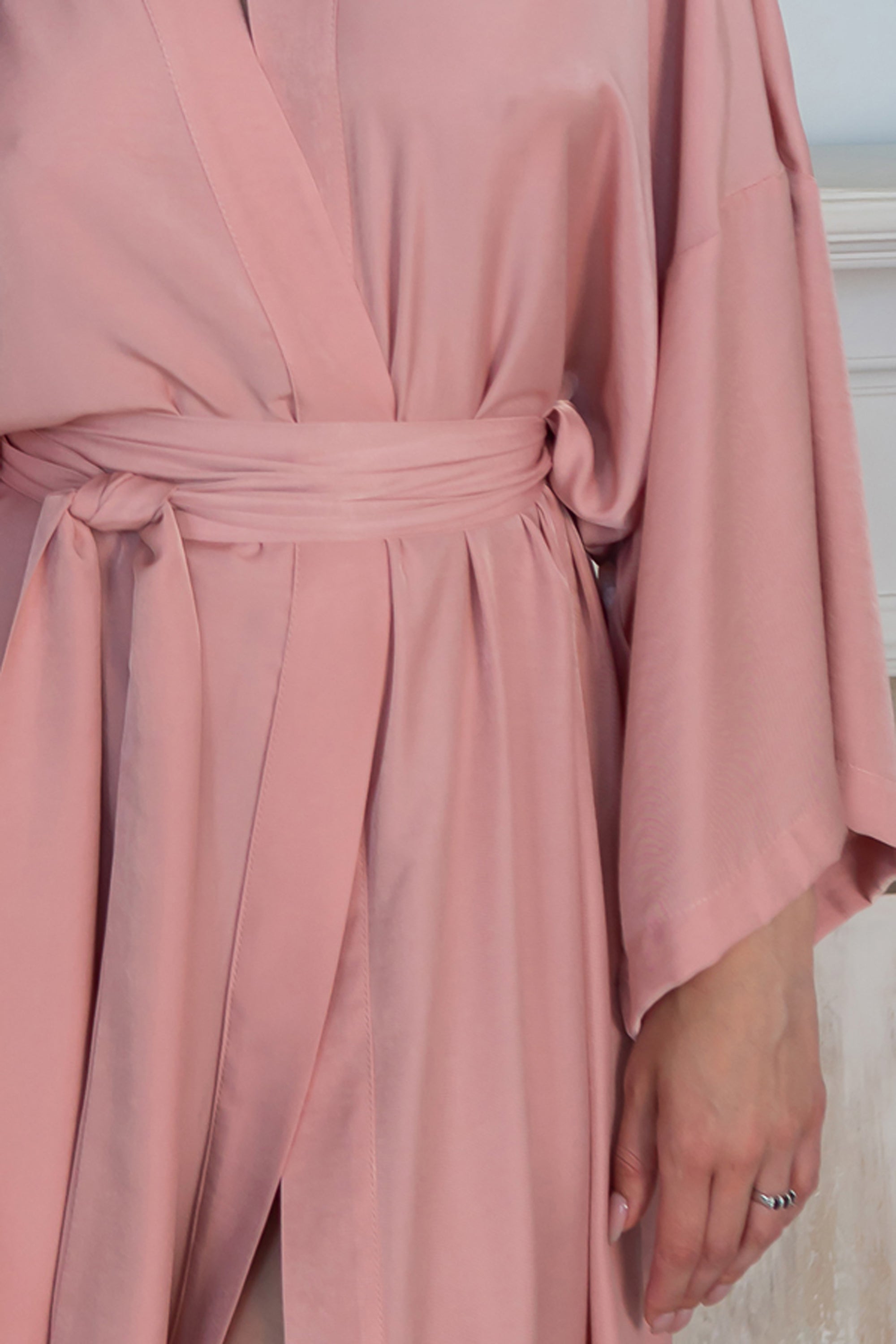 Шелковый халат с хлопком Sakura SL0035-20-04