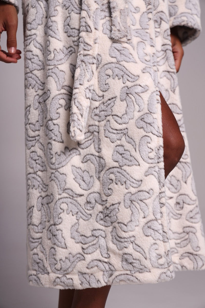 Халат из велсофта с принтом 25152