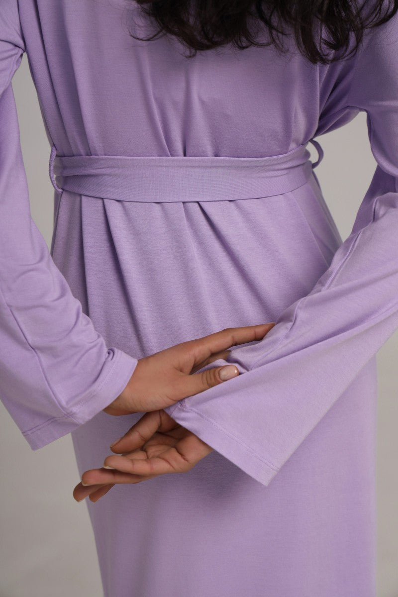 Халат из микромодала 25160 lavender