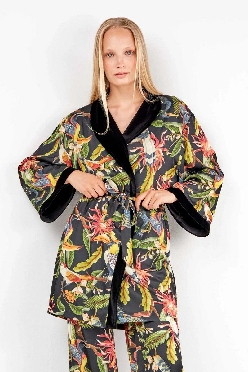 Двусторонний халат-кимоно 2/20298 multi