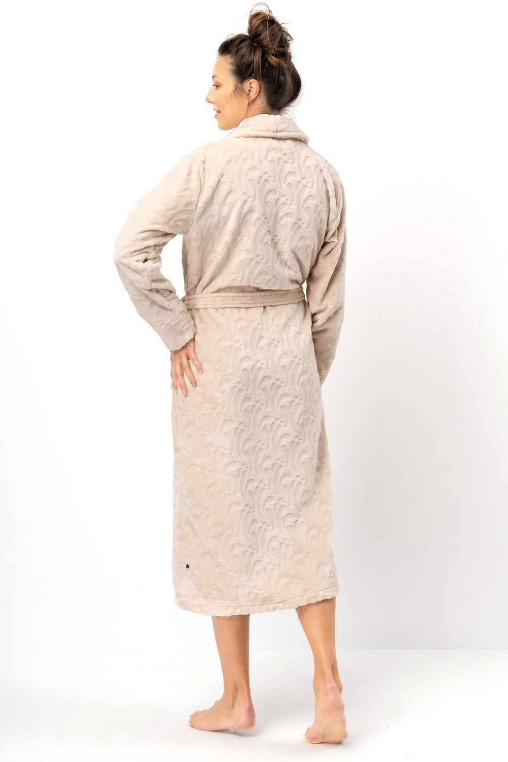 Халат из велсофта LGL 605 beige