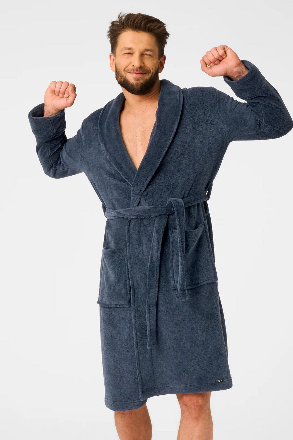 Мужской халат MGL 255 blue