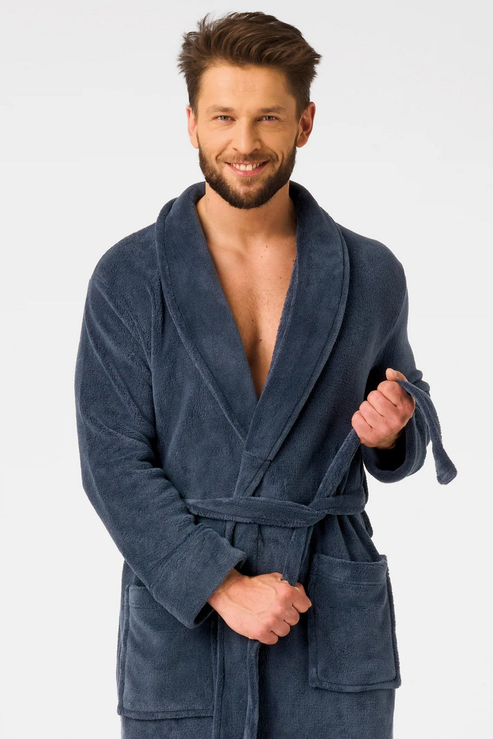 Мужской халат MGL 255 blue