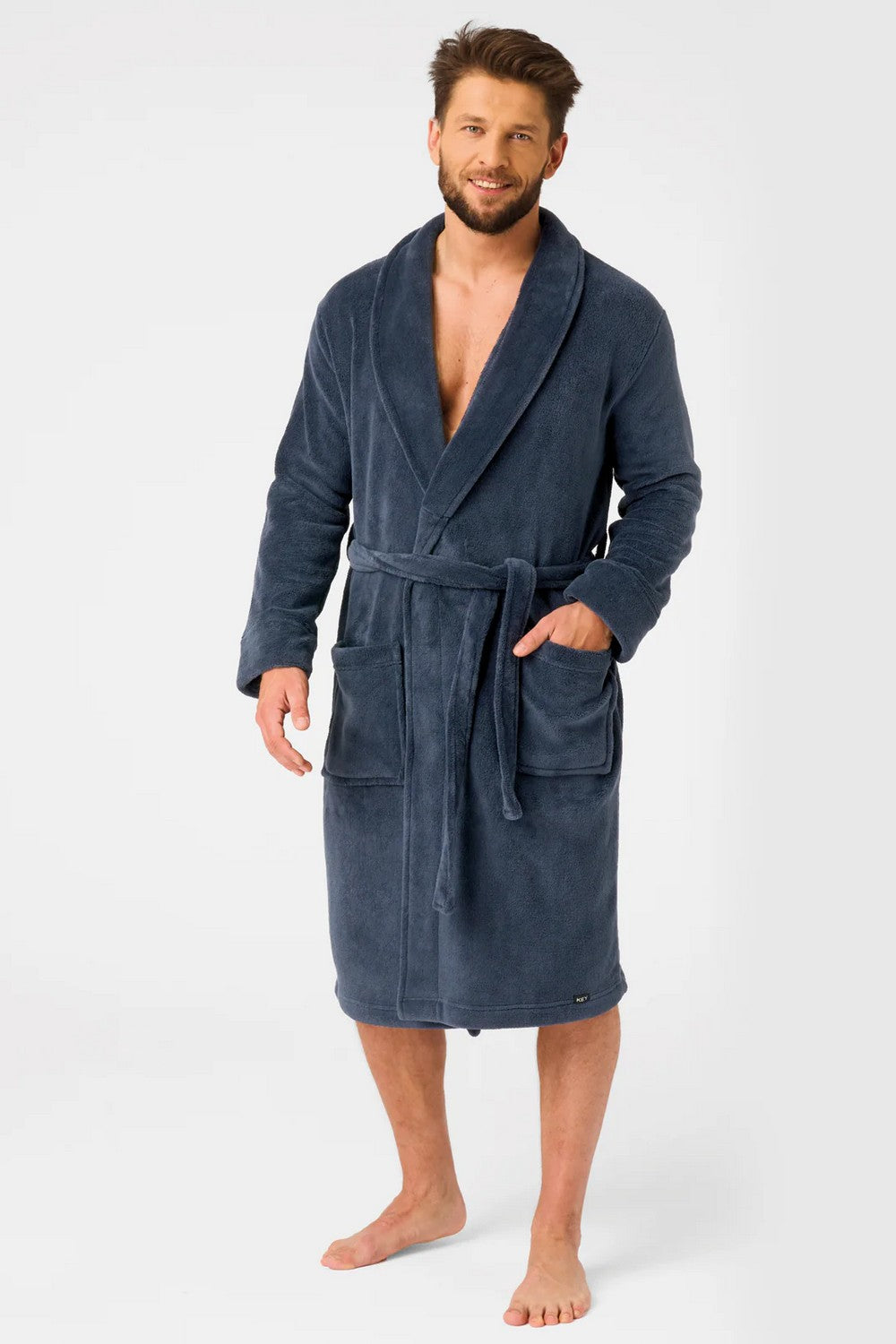 Мужской халат MGL 255 blue