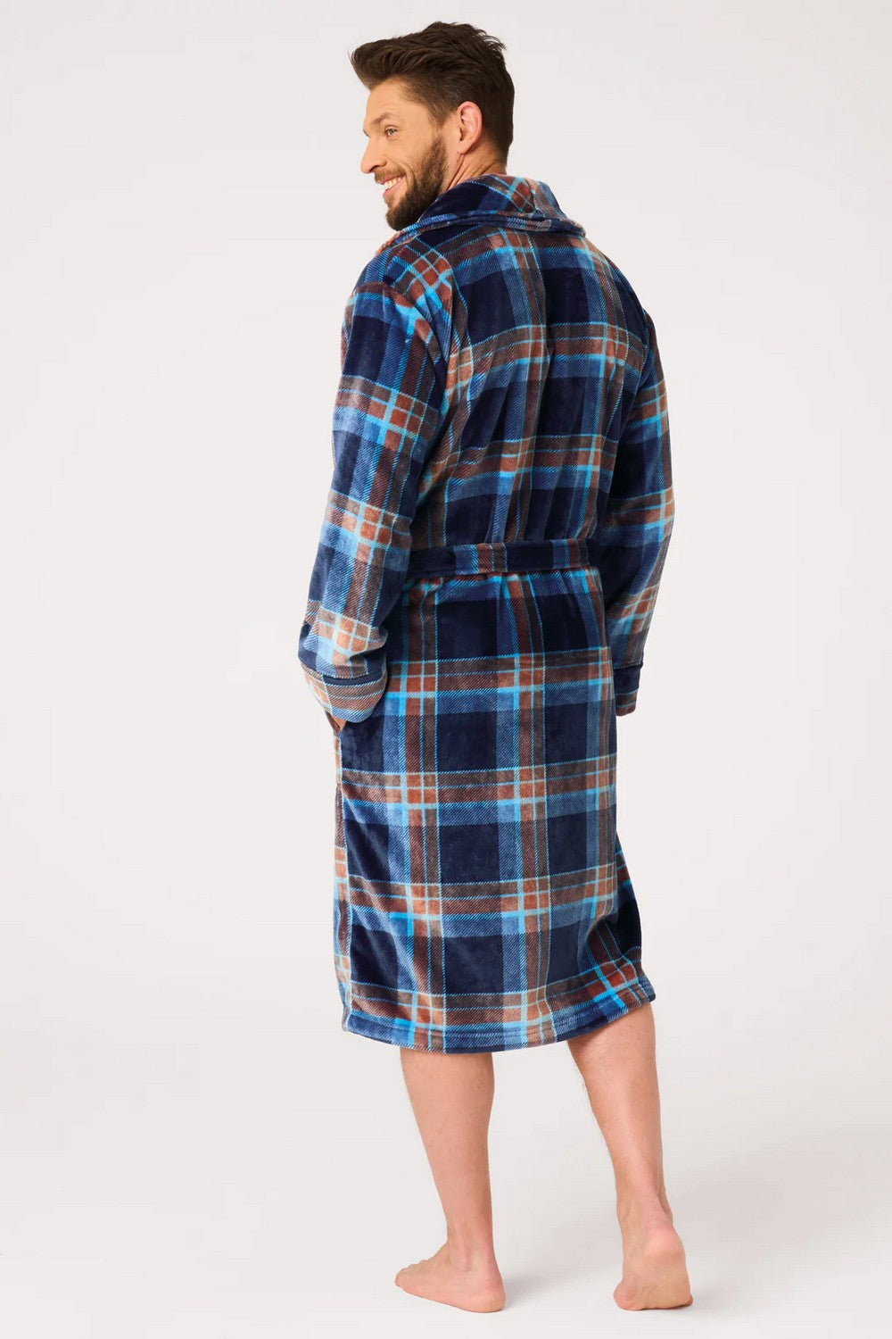 Мужской халат в клетку MGL 431 multi