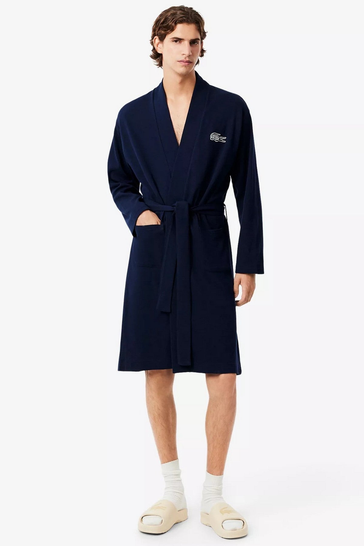 Чоловічий халат 382511627 blue Lacoste