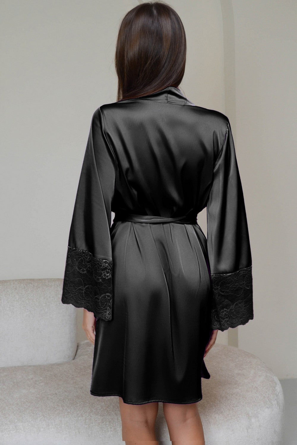 Атласный халат 1566/65044