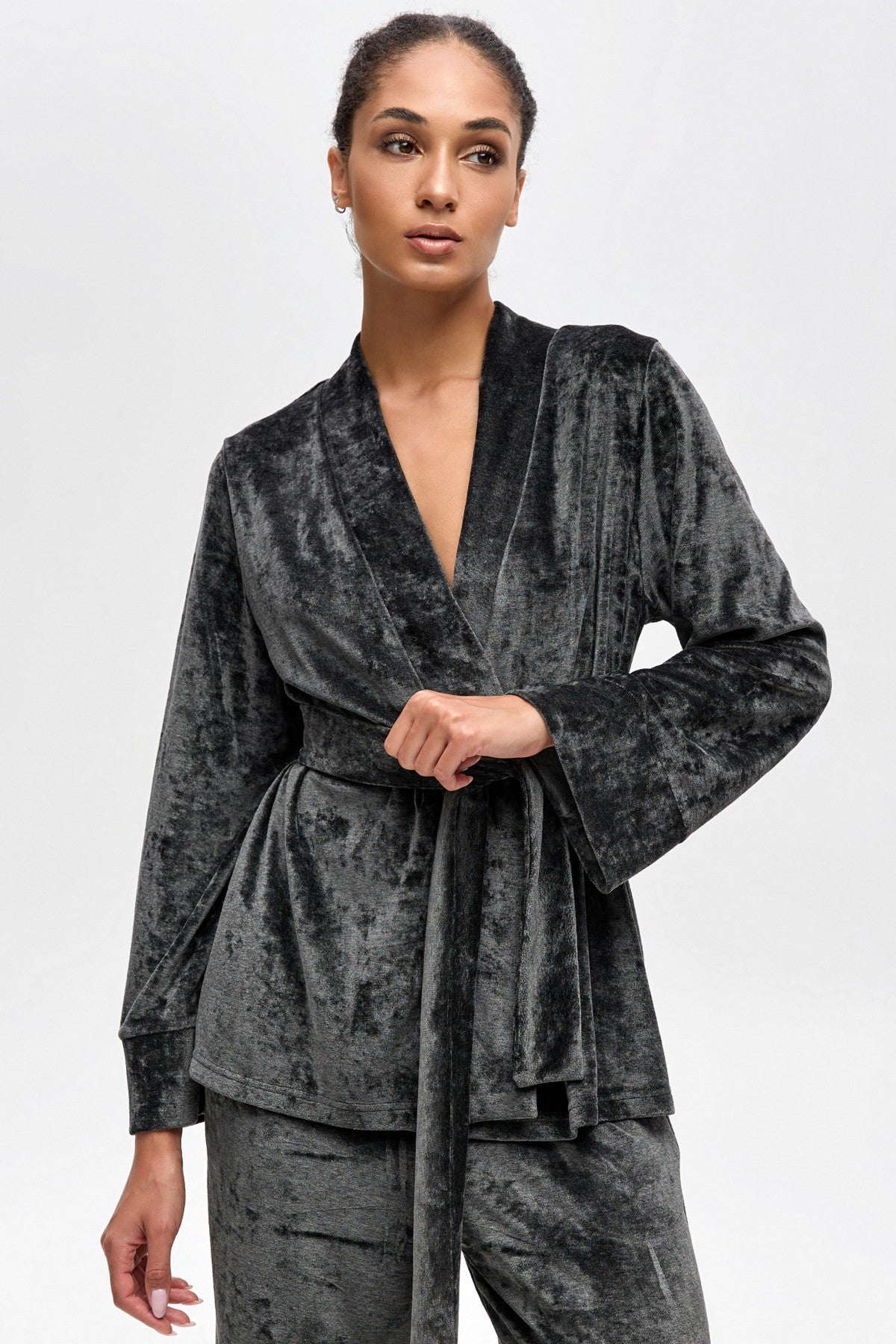 Велюровый халат 1822/80008