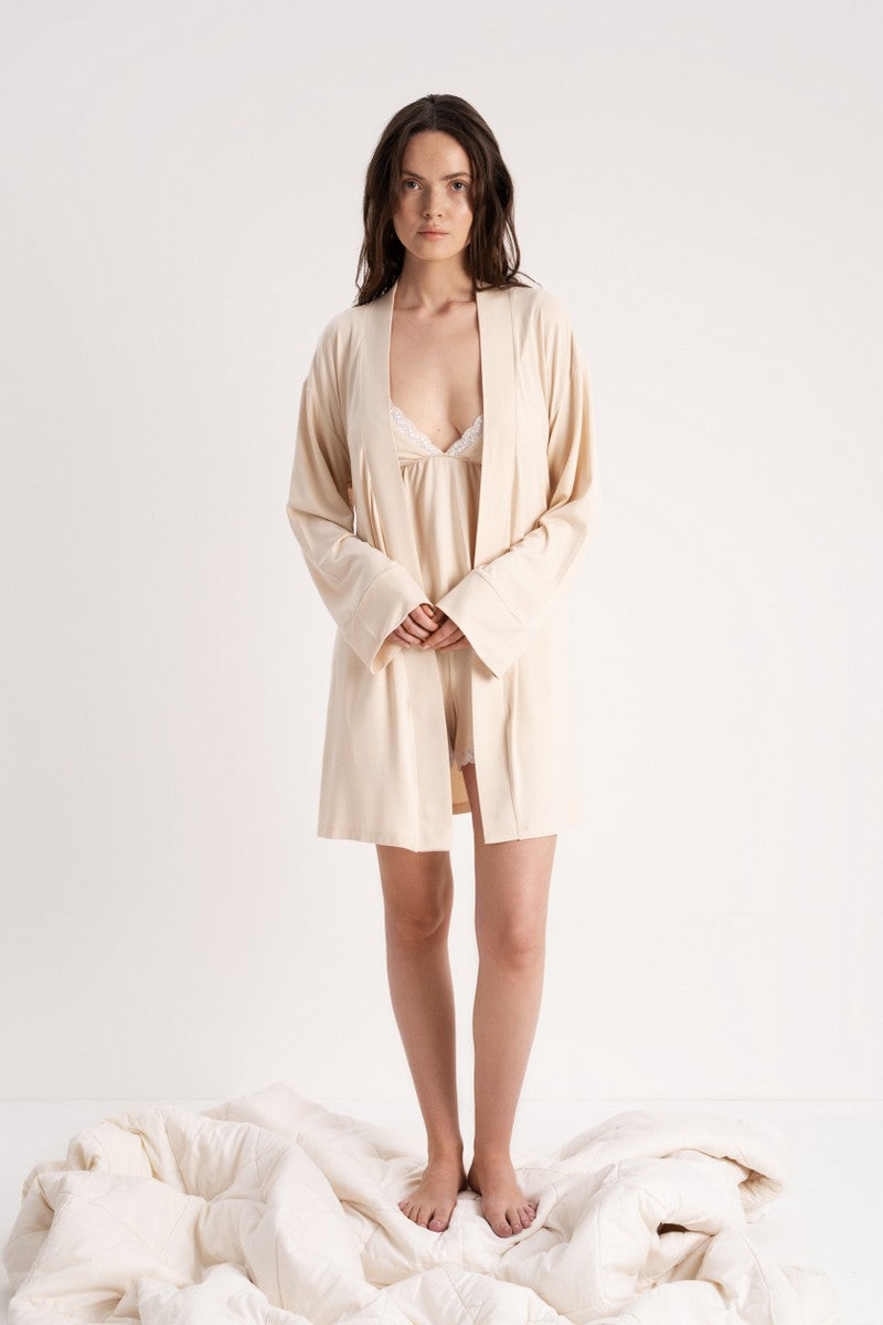 Халат из вискозы LP-048 Kate milk