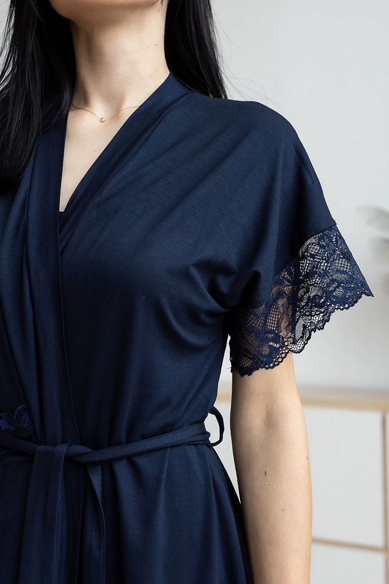 Халат из вискозы Хс1201 blue