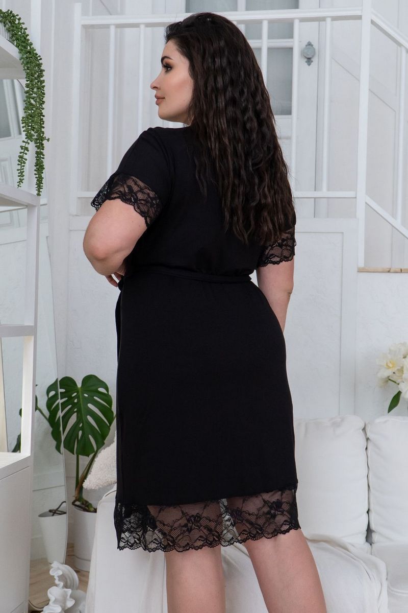 Халат из вискозы Хч1201 black