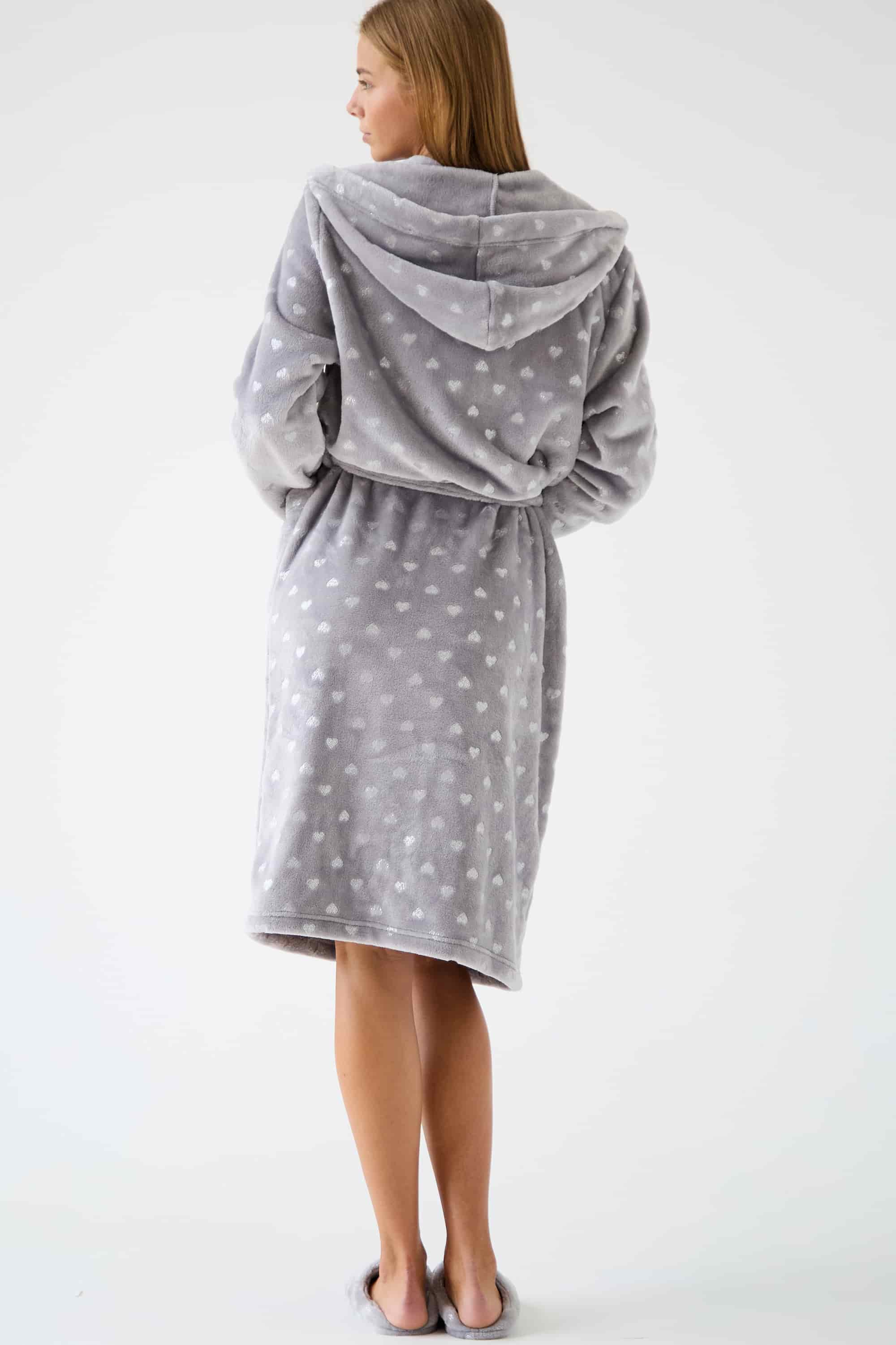 Халат из велсофта LH561-06 Royal Mile heart melange