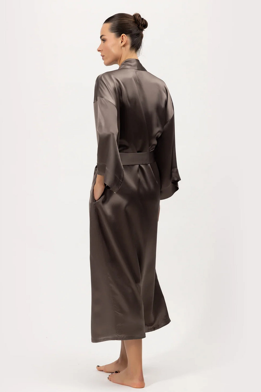 Шелковый халат-кимоно 242207-21 The Lady chocolate