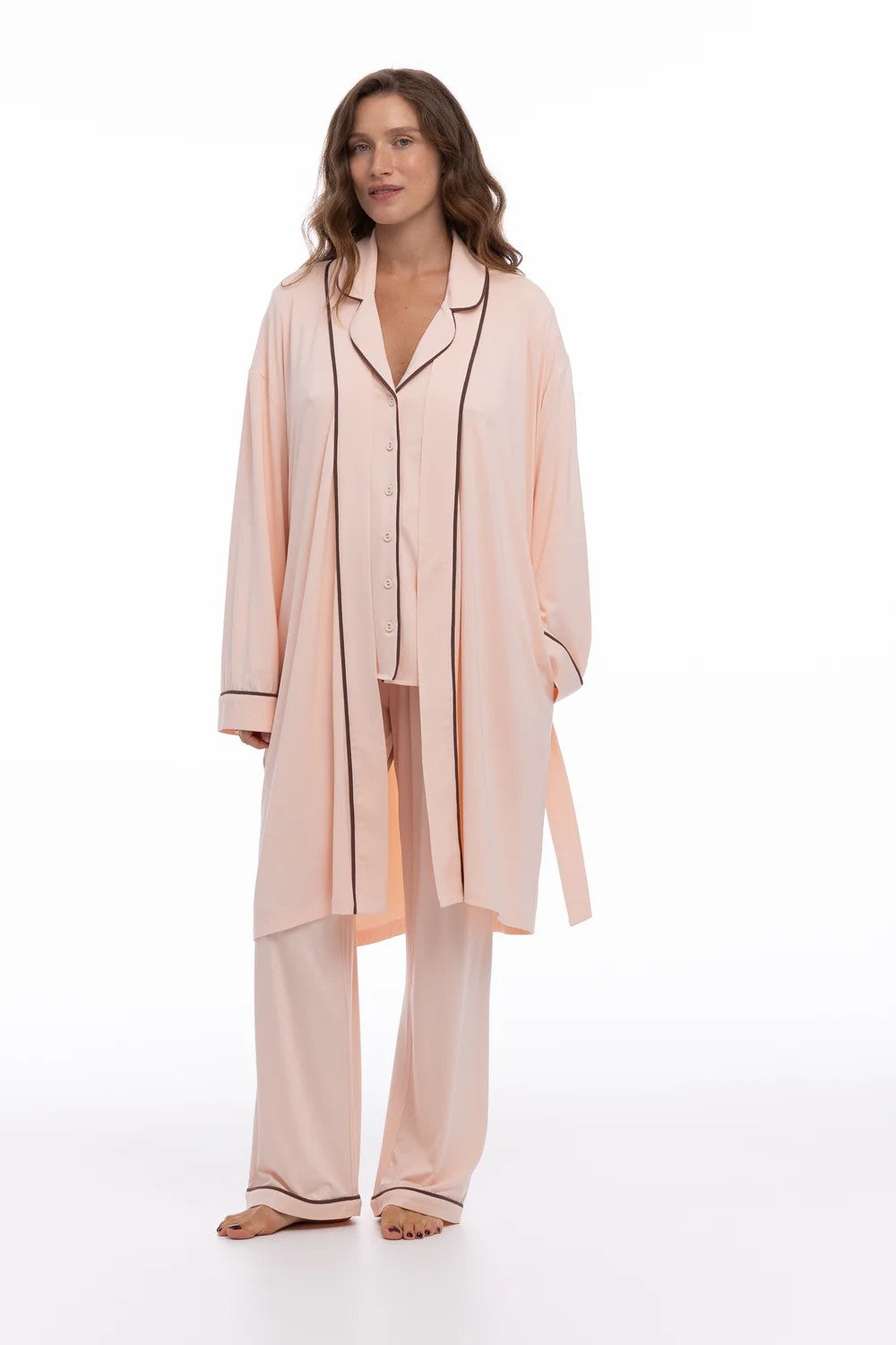 Халат из бамбука 251207-17 Classy Morning peach powder