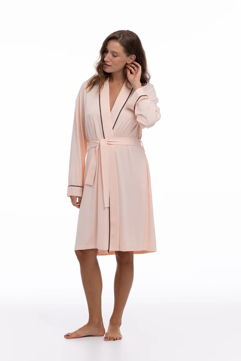 Халат из бамбука 251207-17 Classy Morning peach powder
