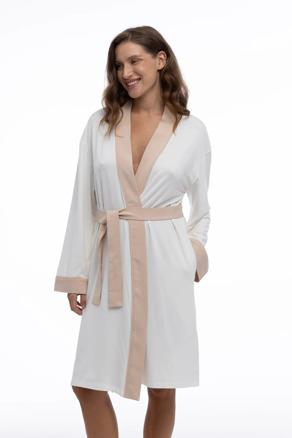 Халат из бамбука 251207-17 Classy Morning unbleached cotton