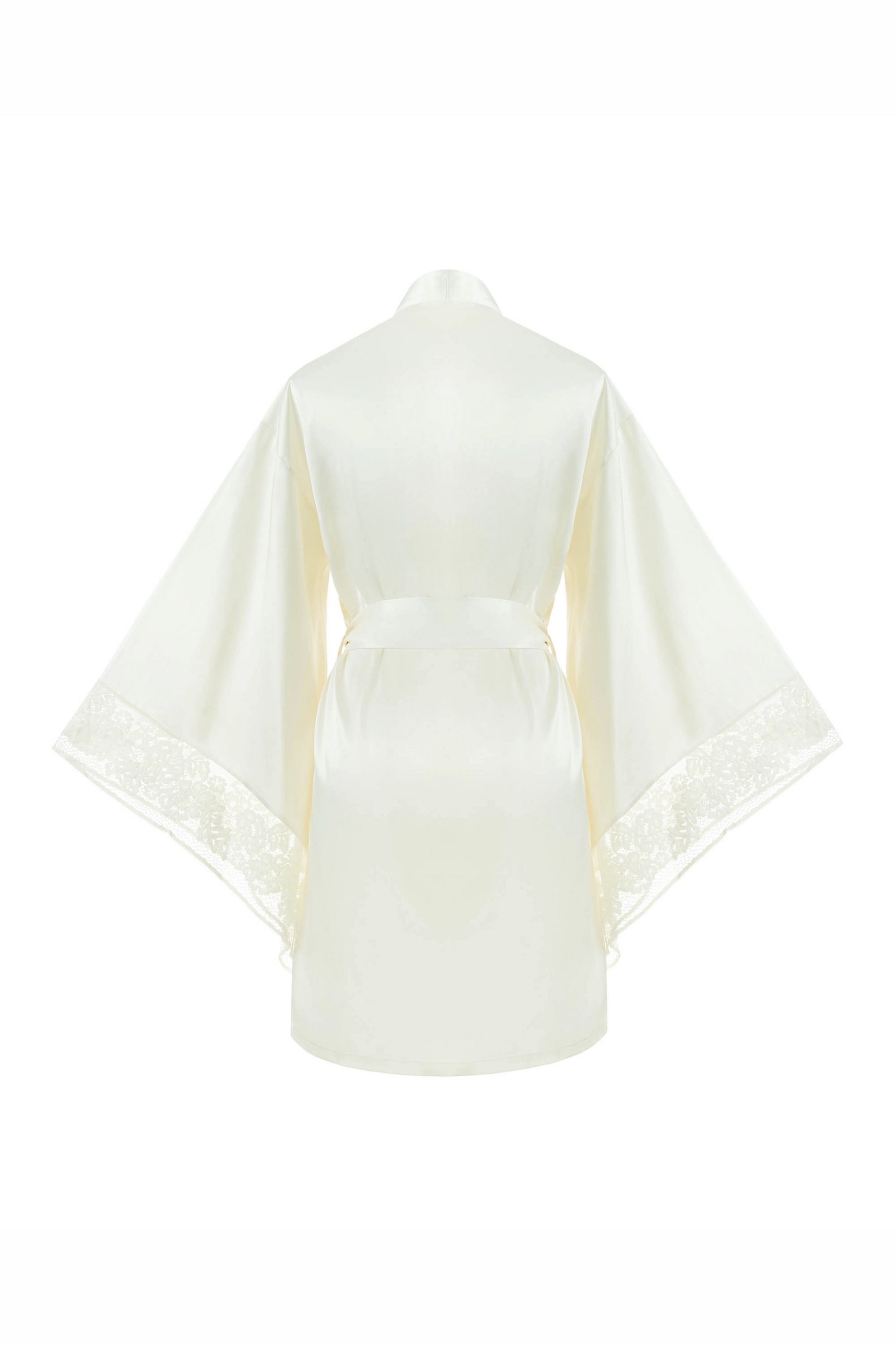 Сатиновый халат-кимоно 808-6748 03 champagne