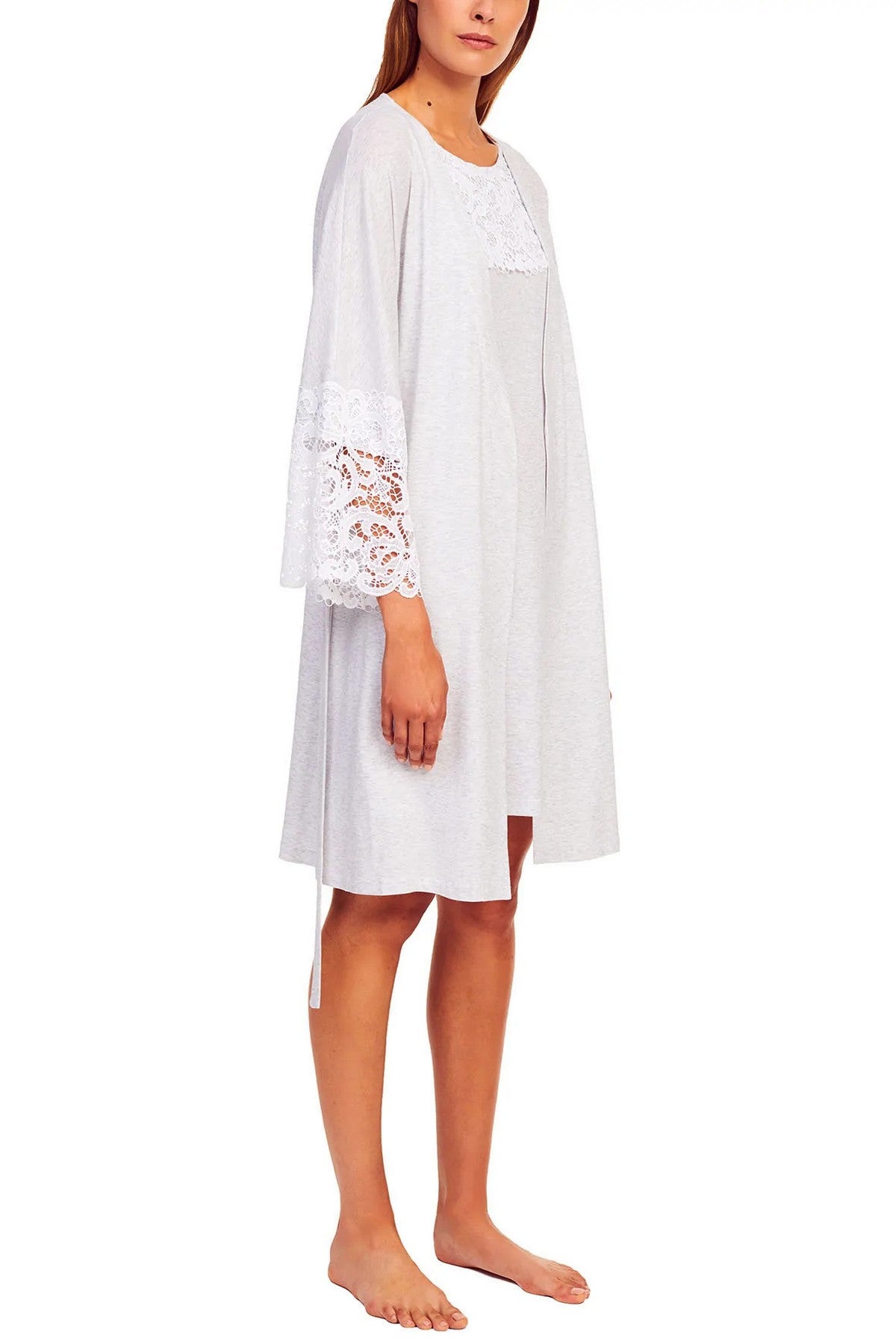 Хлопковый халат Geanne Flowery Fantasy rose