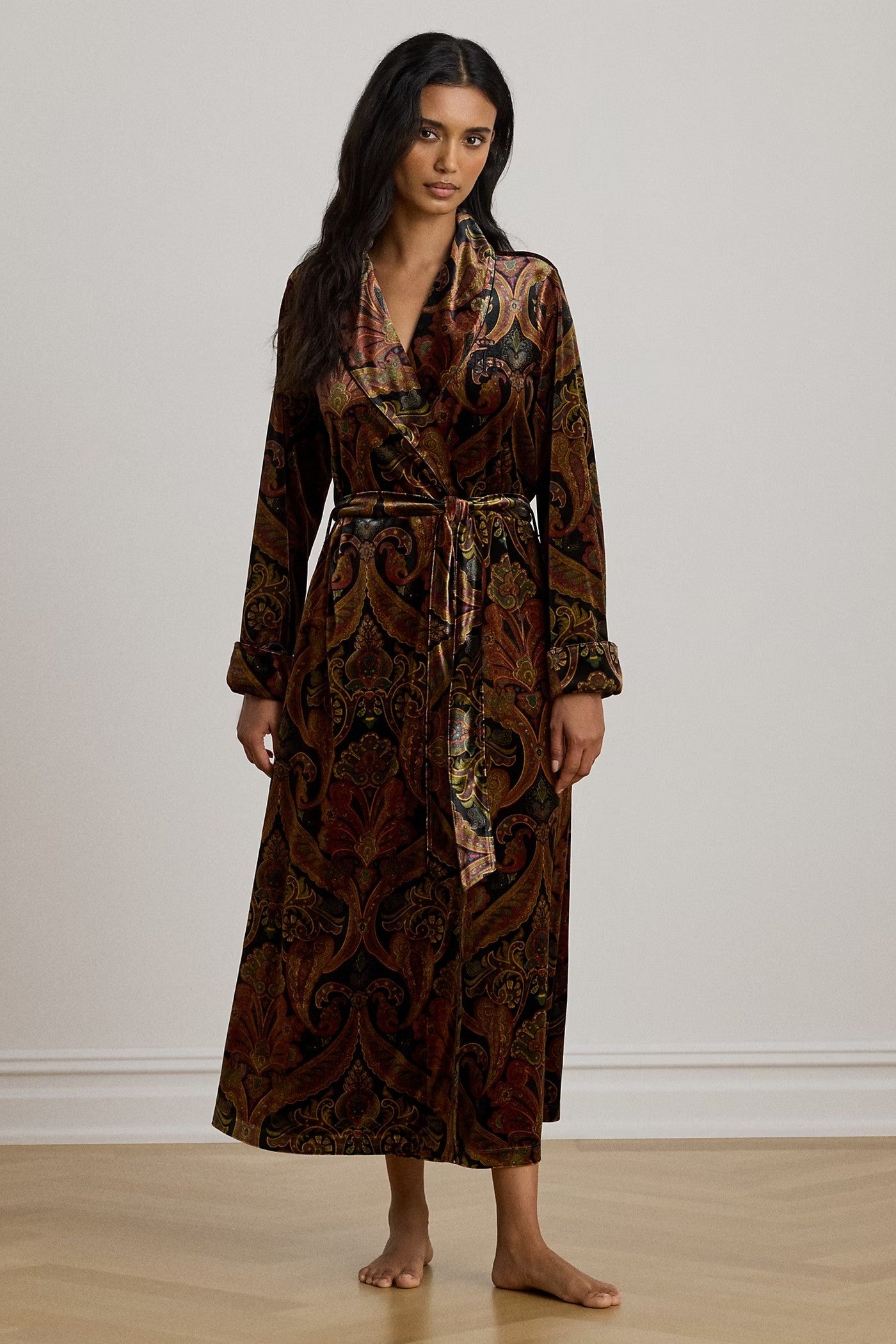 Оксамитовий халат 363835937 brown Ralph Lauren