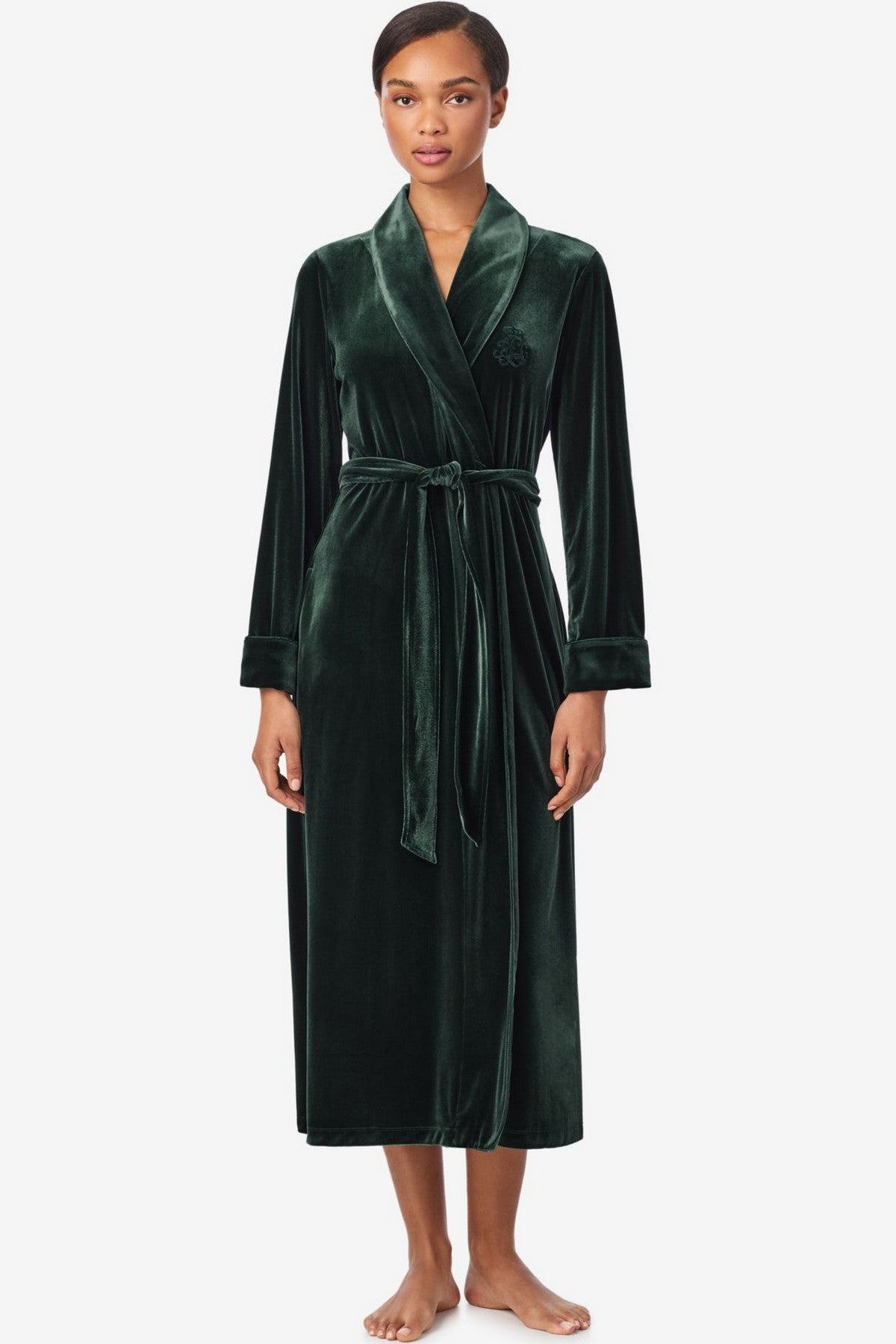 Оксамитовий халат 163668445 green Ralph Lauren