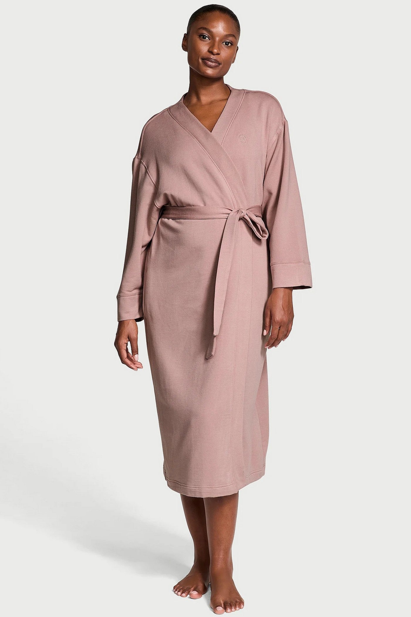 Утепленный халат с флисом 313640710 lilac