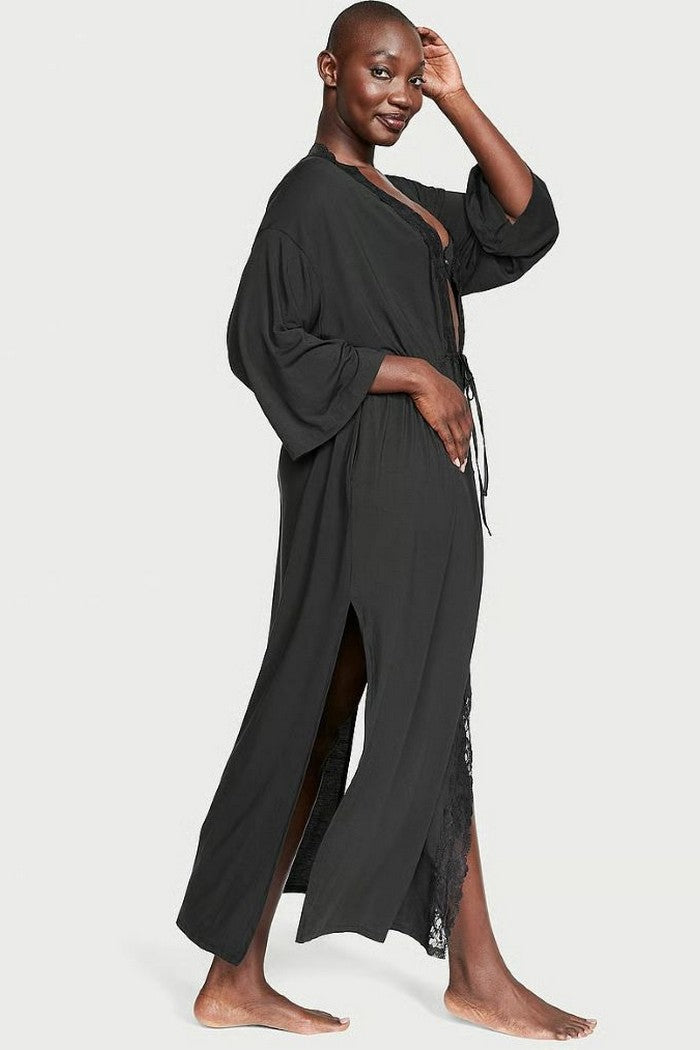 Халат из модала 359459298 black