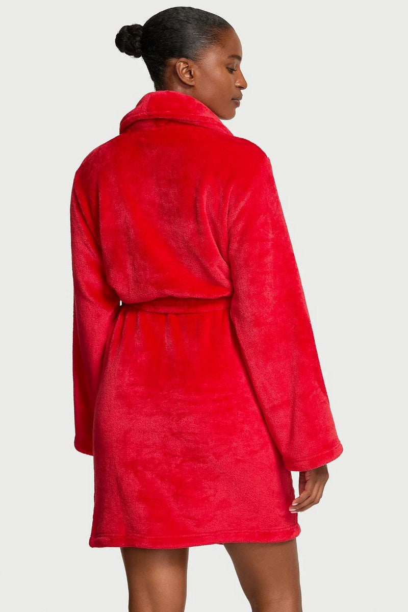 Плюшевый халат 613251399 red