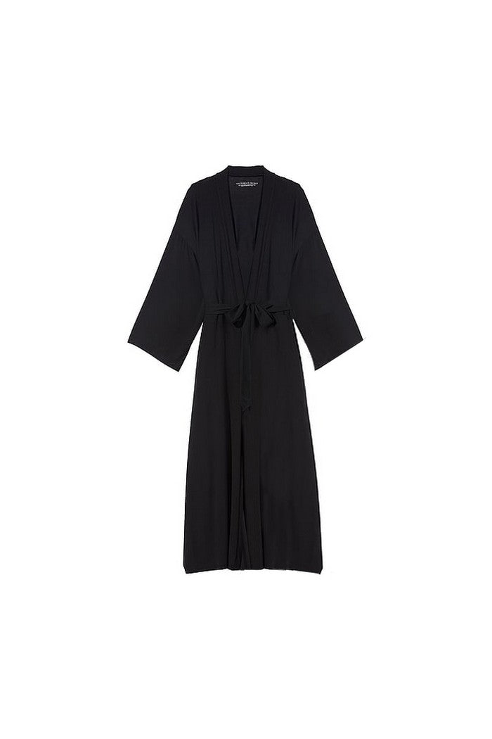 Длинный халат из модала 886935084 black