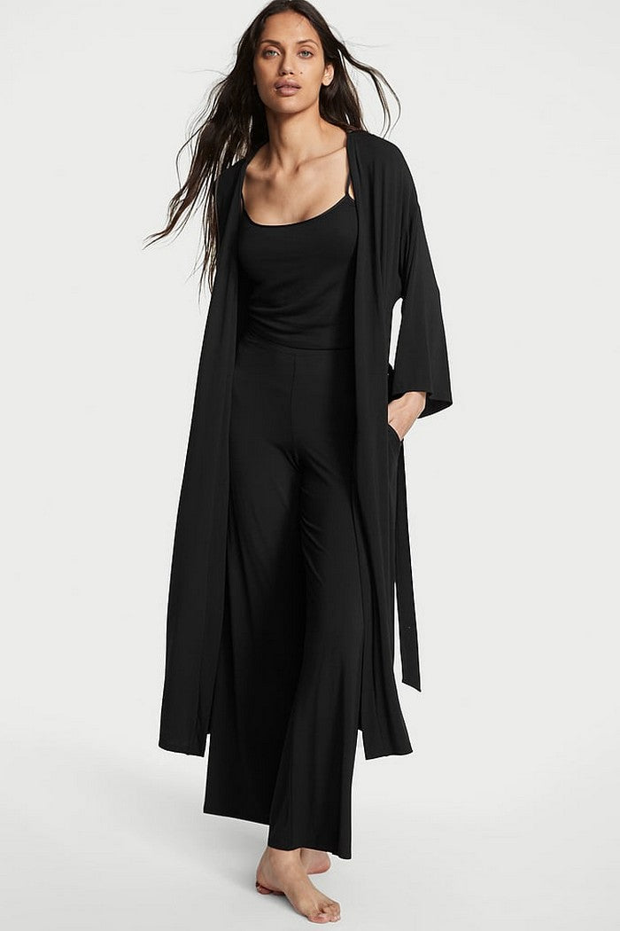 Довгий халат з модалу 886935084 black
