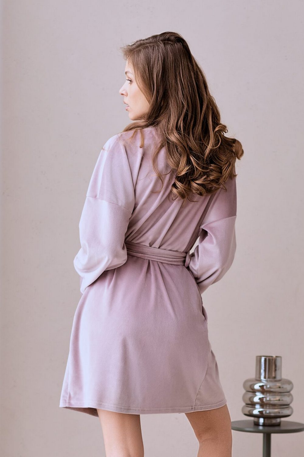 Велюровий халат Soft Velour SF-5900 lilac