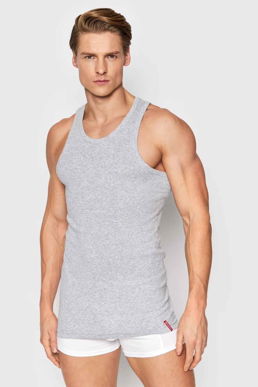 Хлопковая мужская майка без боковых швов 1480 Basic