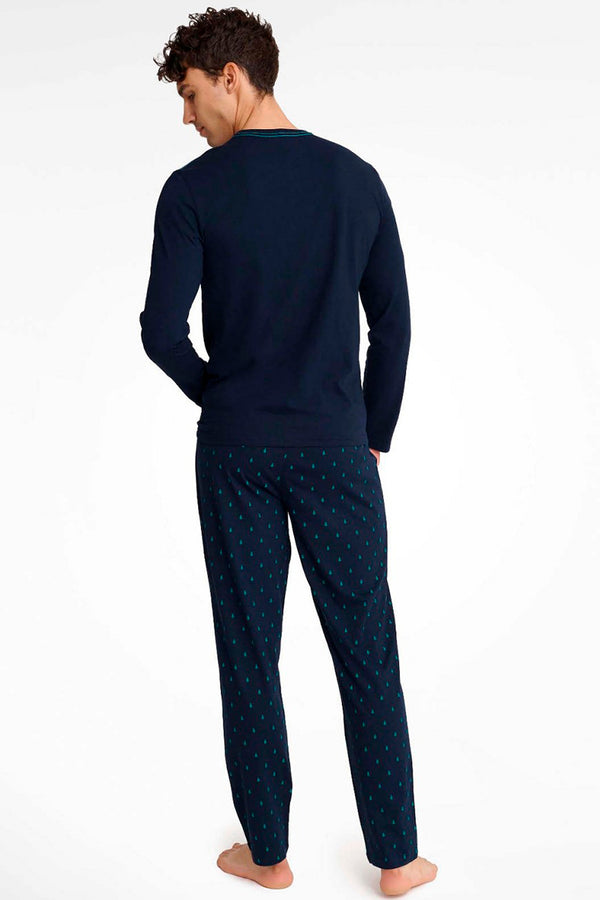 Мужская пижама из хлопка 40965 Invert blue