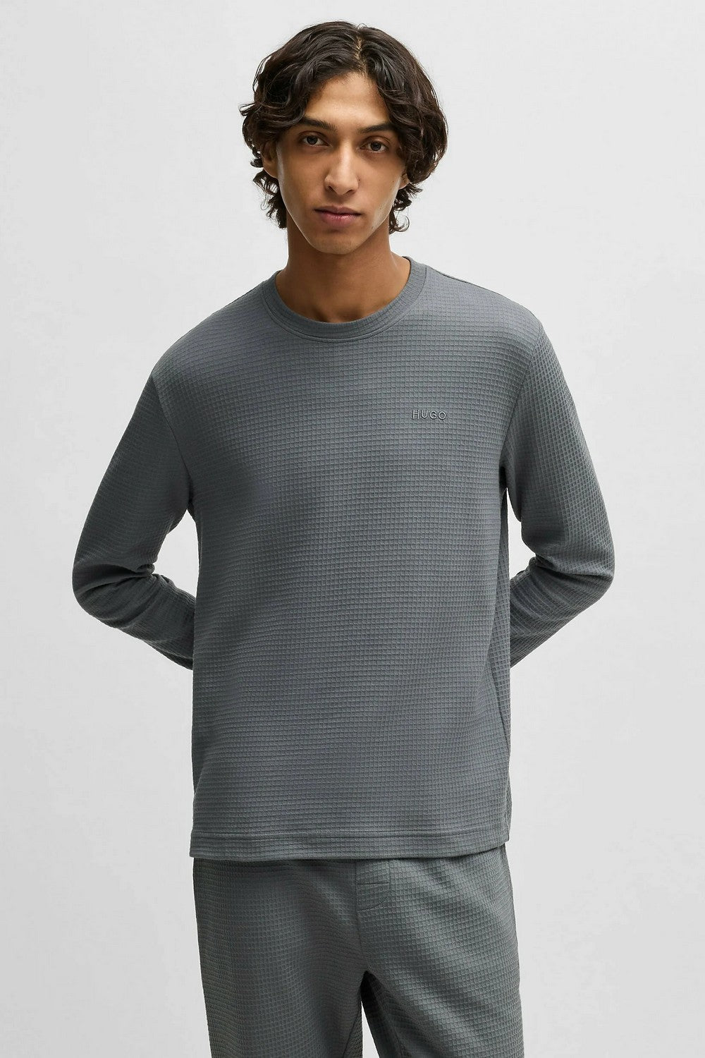 Домашний мужской лонгслив 927873060 gray