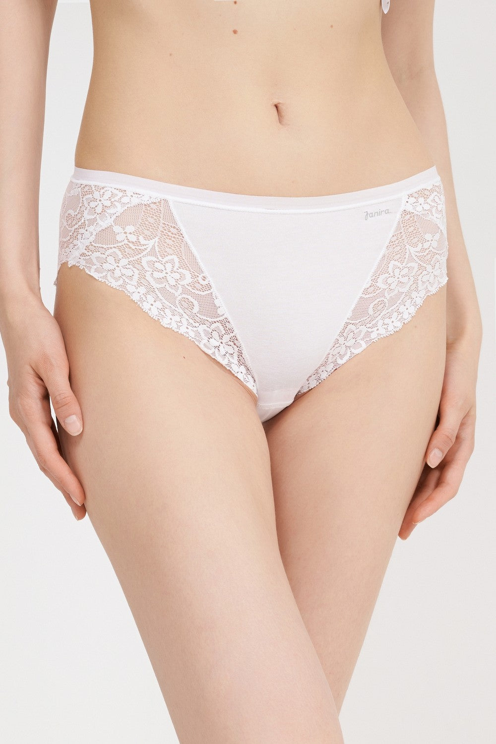 Бавовняні трусики сліпи з мереживом 31689 Milano