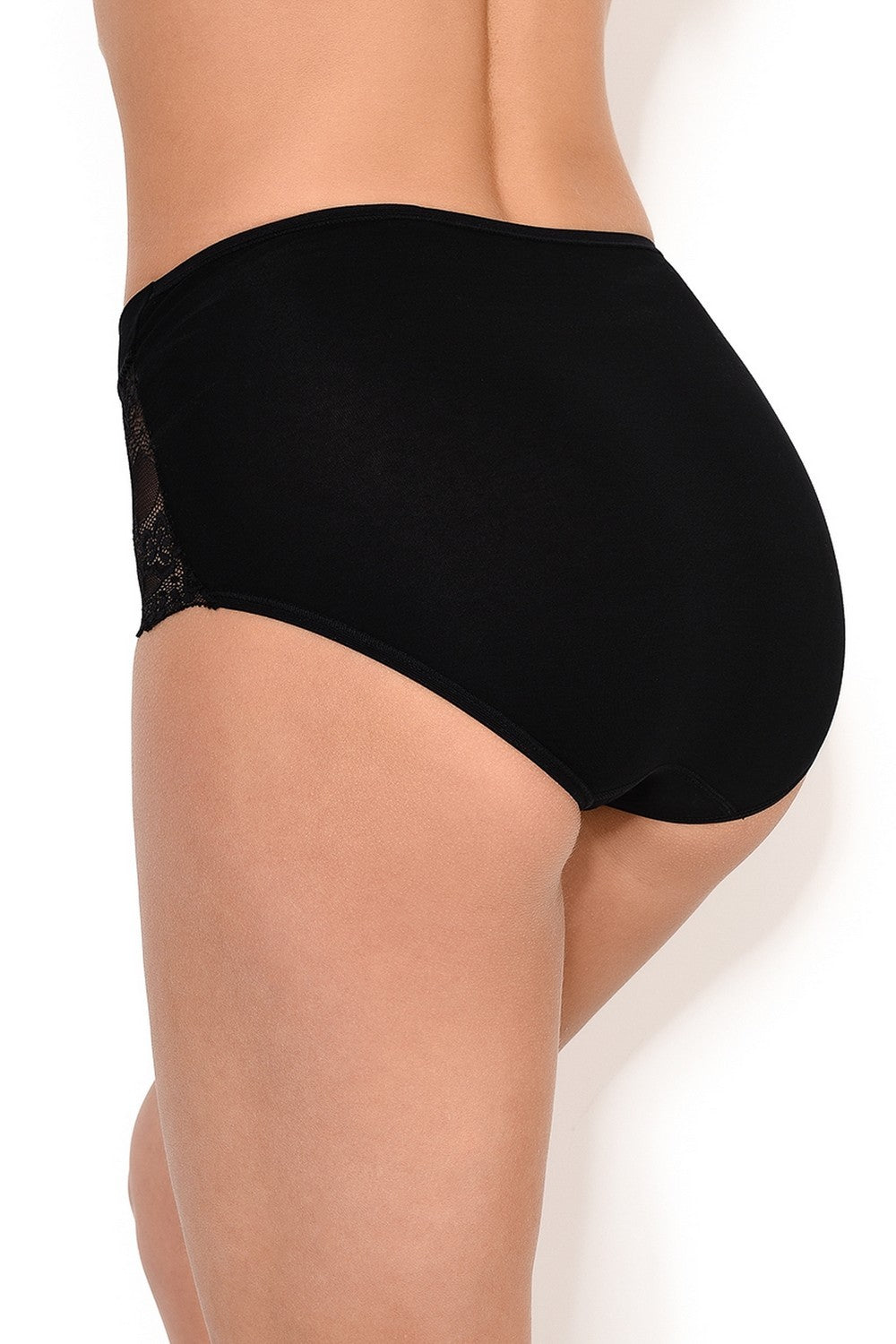 Хлопковые трусики слип с кружевом 31690 Braga charm cotton