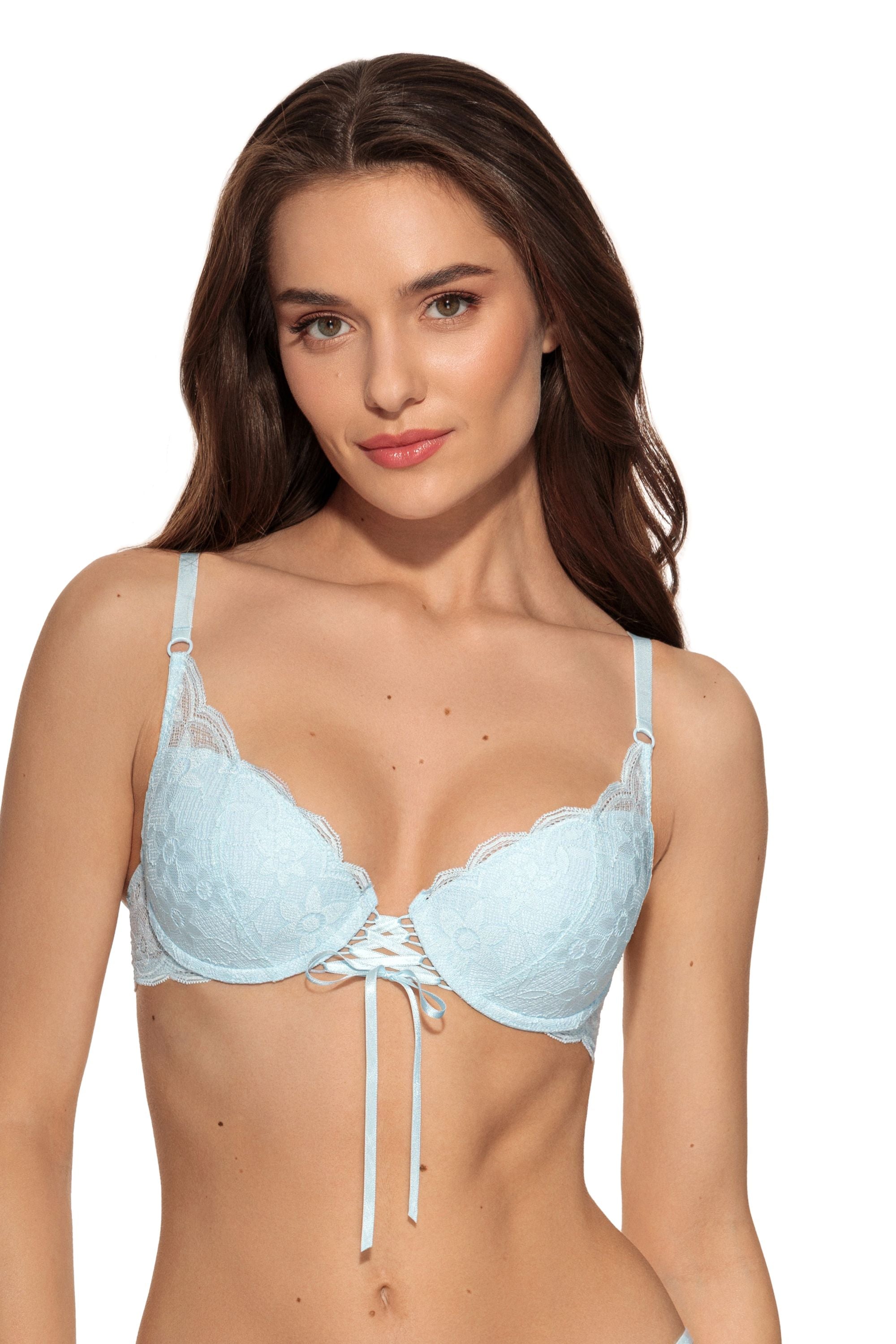 Бюстгальтер пуш-ап с лентой 1116/10 Jame crystal blue