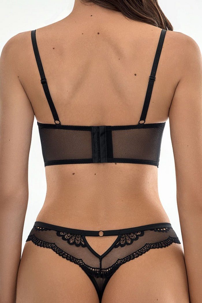 Бюстьє на кісточках 1027/37 Edit black Jasmine lingerie