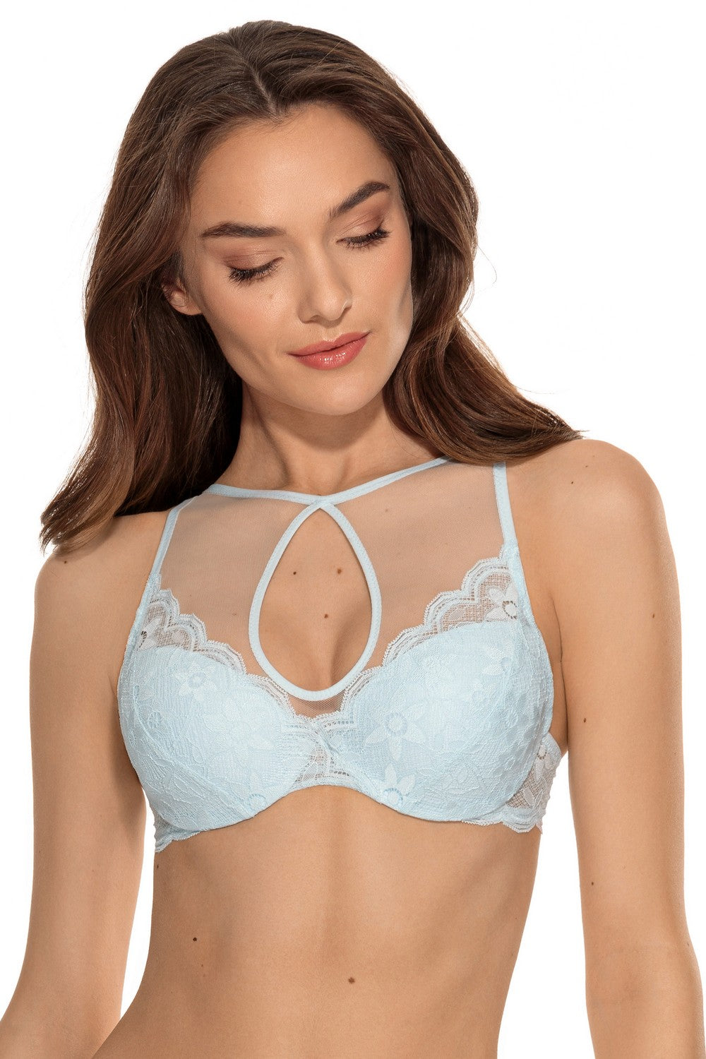 Бюстгальтер пуш-ап 1129/10 Moly crystal blue