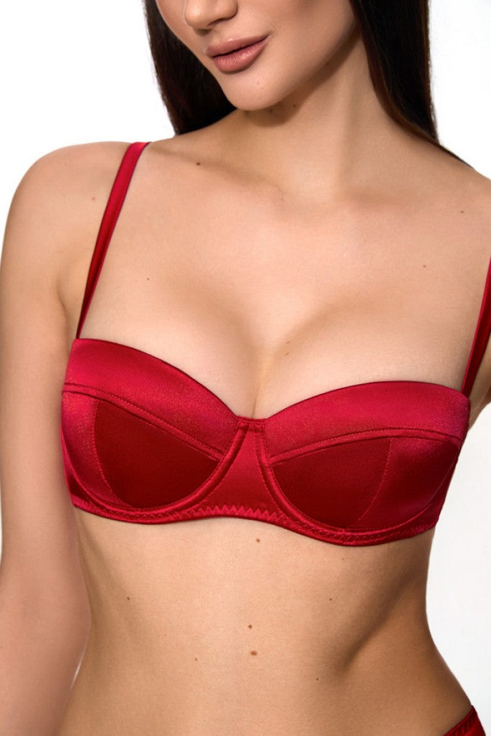Напівдубльований бюстгальтер 1204/84 Magy red Jasmine lingerie