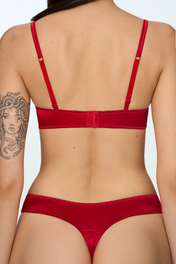 Напівдубльований бюстгальтер 1204/84 Magy red Jasmine lingerie спина