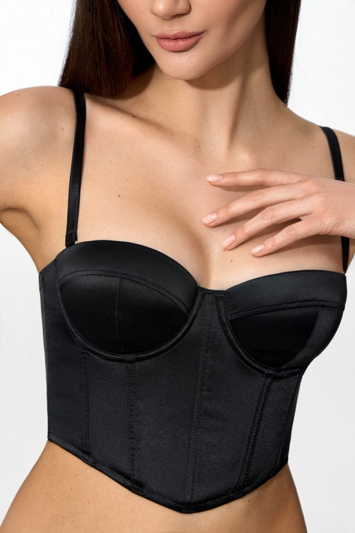 Корсет на кісточках 1205/84 Dase black Jasmine lingerie