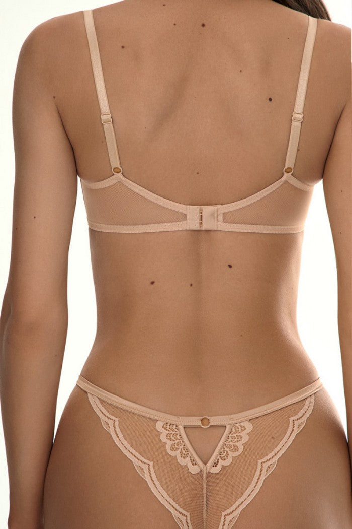 Напівдубльований бюстгальтер 1206/37 Odry beige Jasmine lingerie спина