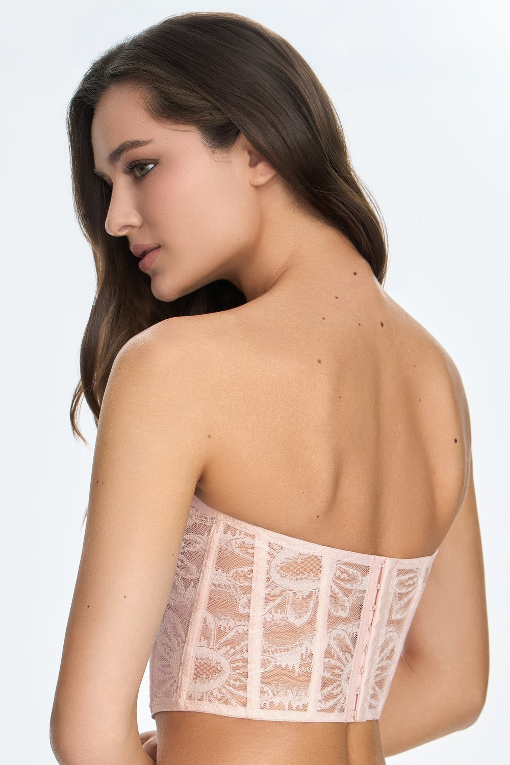 Корсет из кружева 1436/35 Inet powder pink