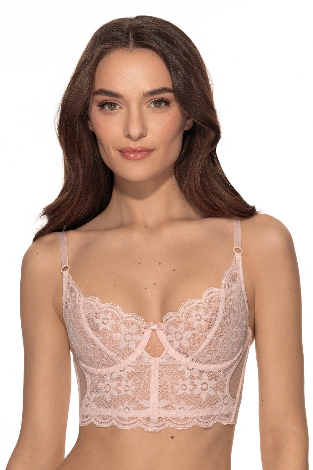 Кружевное бюстье 1453/10 Odry rose powder