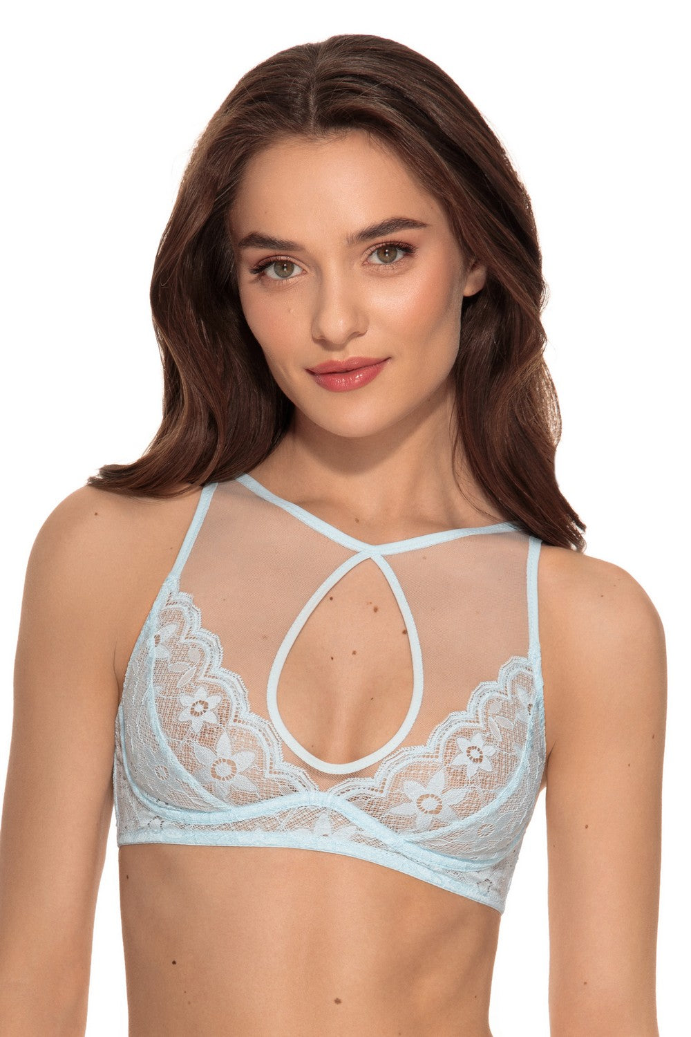 Холтер-бра с мягкими чашками 1467/10 Sofy crystal blue