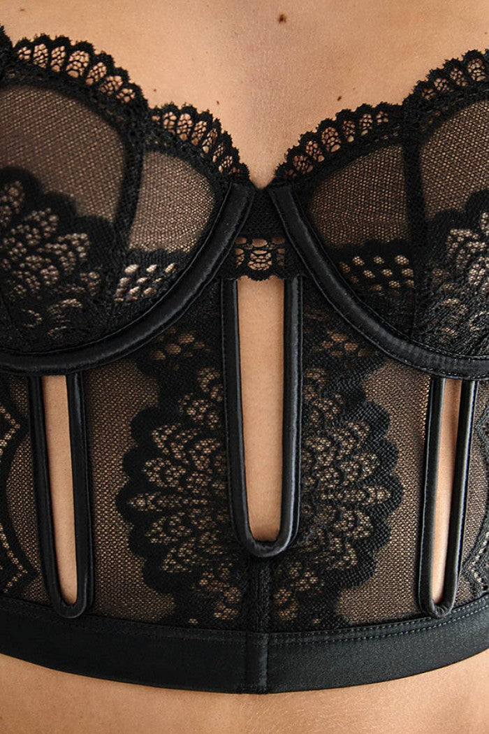 Мереживо з мережива 1491/37 Edry black Jasmine lingerie