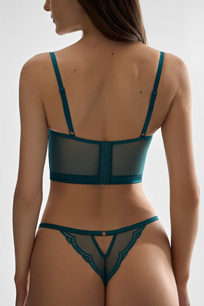 Мереживо з мережива 1491/37 Edry teal Jasmine lingerie