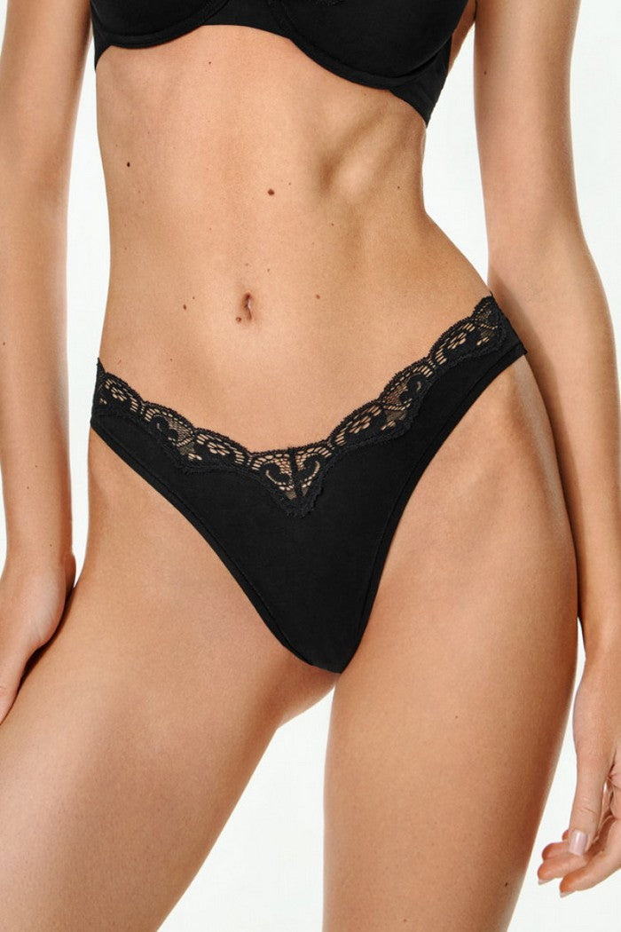 Трусики бразиліана з віскозі 2224/62 Kristi black Jasmine lingerie