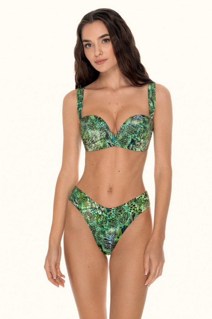 Купальный бюстгальтер пуш-ап 6351/65 Glam green