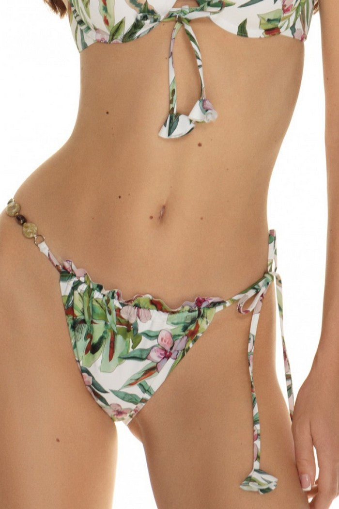 Купальные плавки бикини 6444/64 Noela white/green